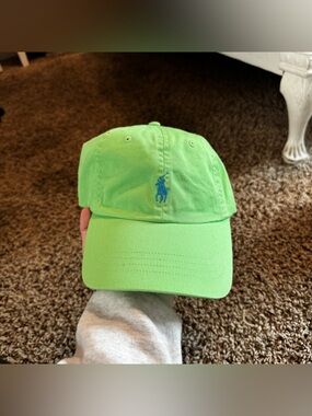 NWT Polo Ralph Lauren Green & Blue Hat
